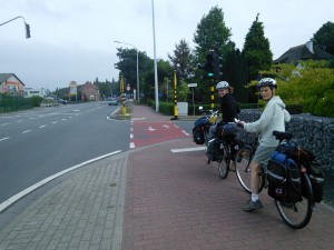 Separate lane for bikes